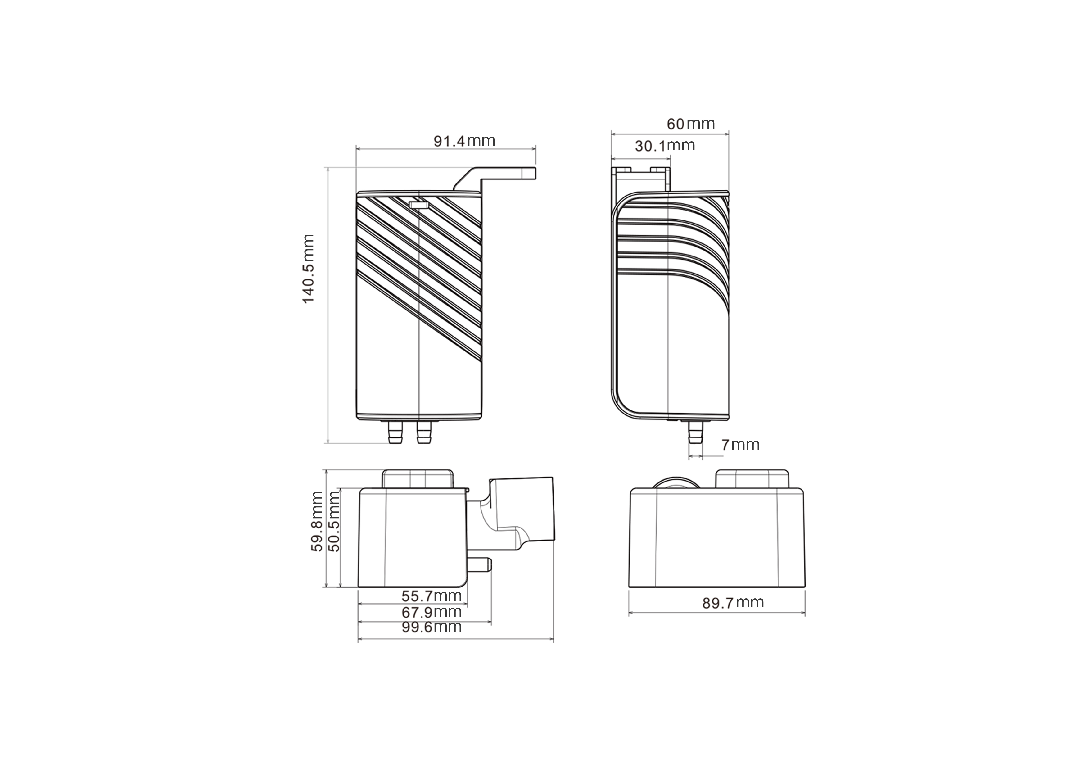 V5ES External Lift & Push Condensate Pump Spec Sheet